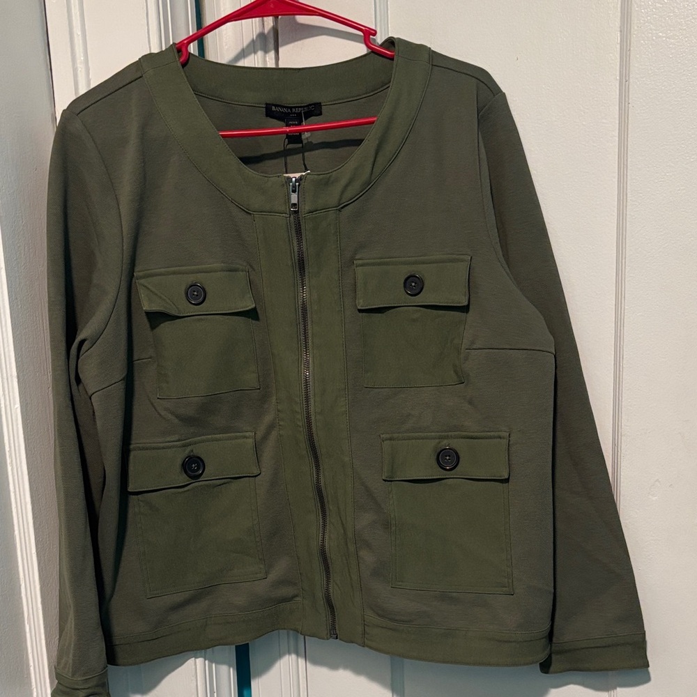 Banana Republic Olive Jean Jacket